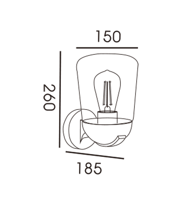 Lampu Dinding Induksi dengan Penutup Kaca Flat Top HR60112S Lampu Dinding Induksi dengan Penutup Kaca Flat Top HR60112S