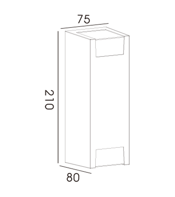 Lampu Dinding Dua Arah 75H HR60232 Lampu Dinding Dua Arah 75H HR60232