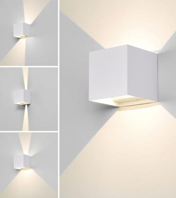 Lampu Dinding Peredupan Dua Arah LED Persegi 100 HR60432-LED Lampu Dinding Peredupan Dua Arah LED Persegi 100 HR60432-LED