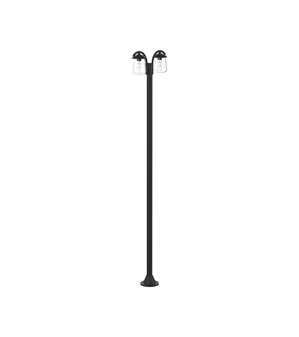Lampu Taman Atas Datar Kepala Ganda HR60703 Lampu Taman Atas Datar Kepala Ganda HR60703