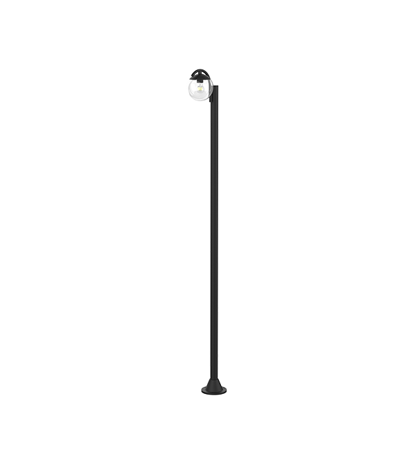 Lampu Taman Kaca Bulat Kepala Tunggal HR60692 Lampu Taman Kaca Bulat Kepala Tunggal HR60692