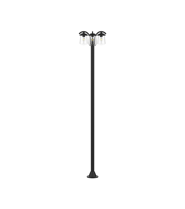 Tiga Lampu Taman Flat Top HR60704 Tiga Lampu Taman Flat Top HR60704