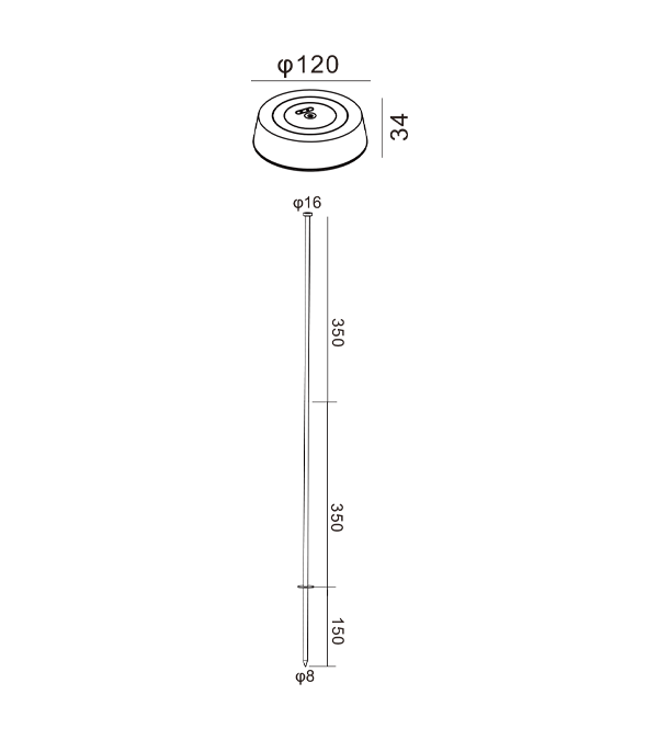 735 Lampu Isi Ulang Datar Tinggi HR95054-735 735 Lampu Isi Ulang Datar Tinggi HR95054-735