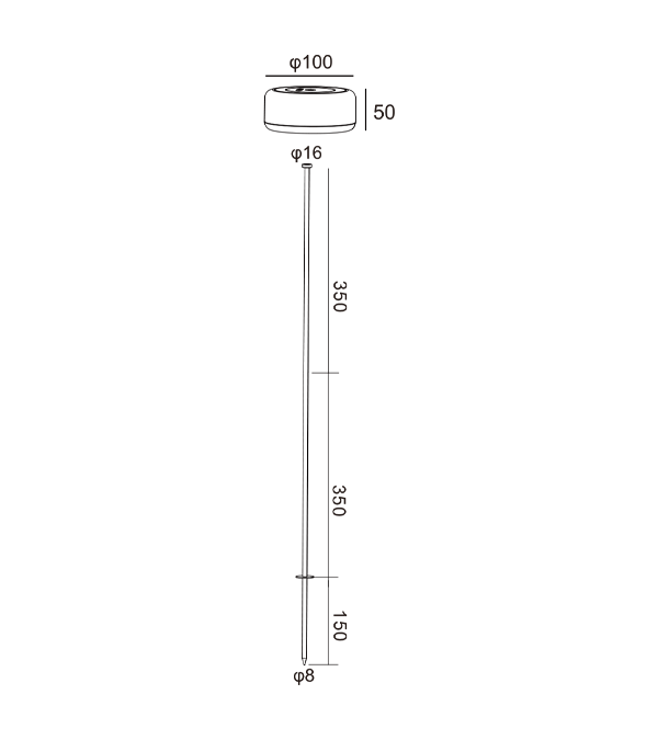 750 Lampu Isi Ulang Tubuh Putih Tinggi HR95014-750 750 Lampu Isi Ulang Tubuh Putih Tinggi HR95014-750