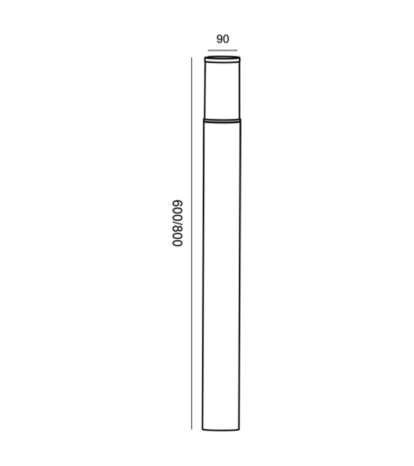 Lampu Taman Pinggang Kecil LED HR60733-600 Lampu Taman Pinggang Kecil LED HR60733-600