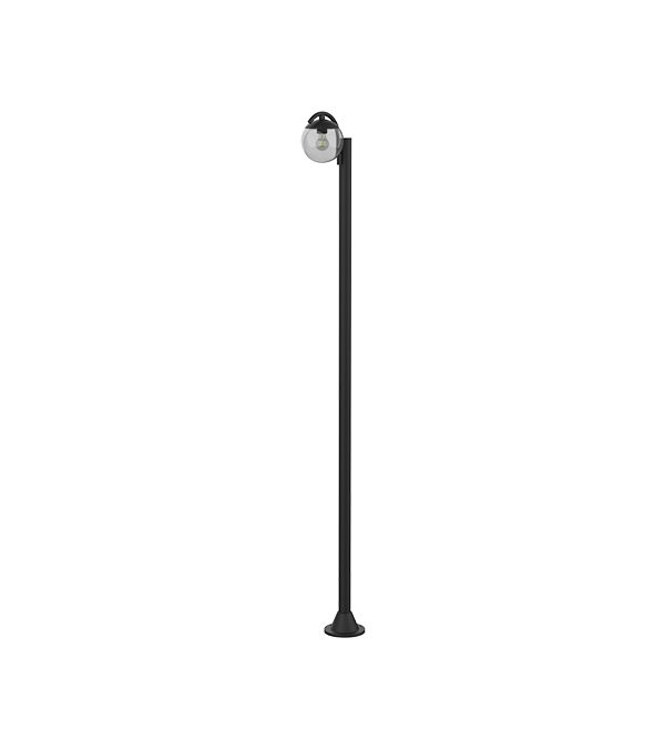Lampu Taman Kaca Bulat Kepala Tunggal HR60692 Lampu Taman Kaca Bulat Kepala Tunggal HR60692