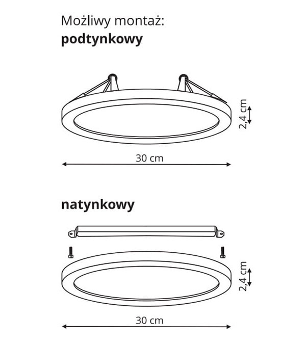 Lampu Plafon LED 330 HR10101 Lampu Plafon LED 330 HR10101