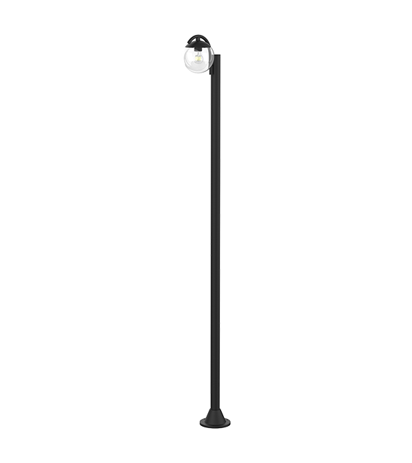 Lampu Taman Kaca Bulat Kepala Tunggal HR60692 Lampu Taman Kaca Bulat Kepala Tunggal HR60692